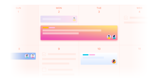 Illustration of the Trello Calendar view